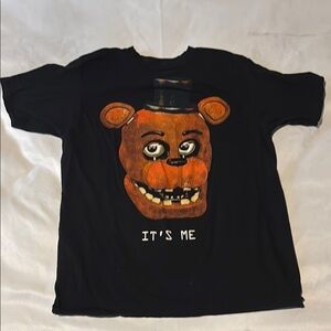 Men's Black Tee with Bear Graphic